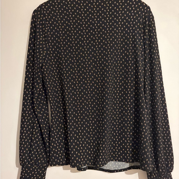 RW&CO. Black and Brown Patterned Blouse - Picture 3 of 3